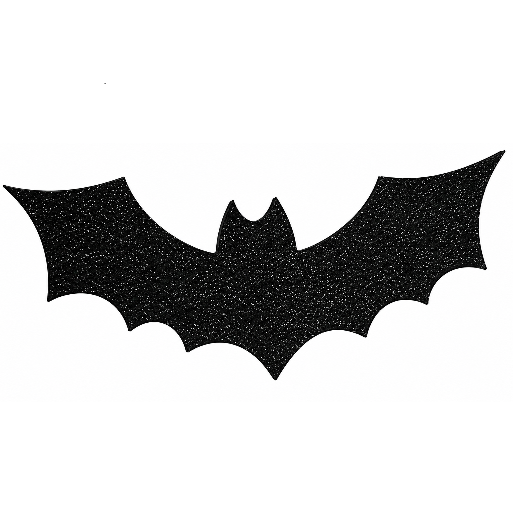 Kit 10 Morcegos Decorativos Para Halloween 50 MM, Preto